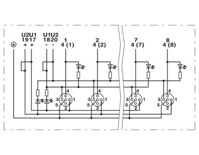 PHOENIX CONTACT SACB-4/4-LC-90 used